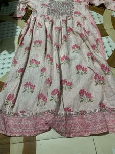 Pink Embroidered Kurta Set
