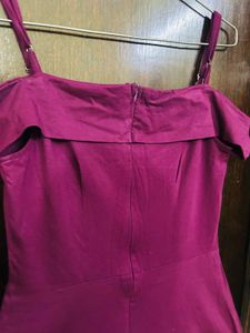 Purple Fit &amp; Flare Dress