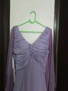 imported Lavender Party Dress bust 36 waist 28/30