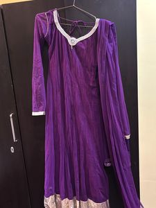 Purple Anarkali Dress
