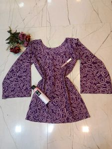 🆕 Handmade Pinteresty Purple 💜 Short Kurta ✨🎀