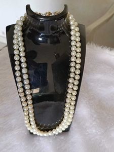 Pearl Necklace set with earrings