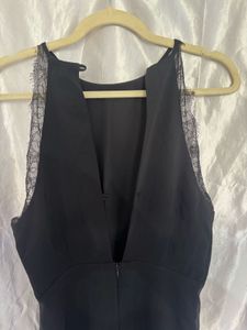 MANGO Black Sleek Dress (L)