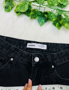 charcoal bershka super wide jean
