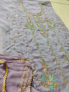 hand embroidery dress material