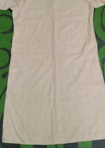 Light Gold Embroidery Kurta