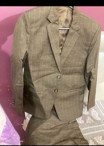Brown Suit &amp; Blazer Set