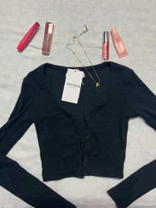 Black Long Sleeve Top