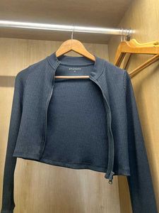 Studiofit navy Cropped Jacket