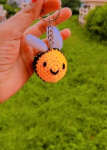 Crochet Bee Keychain