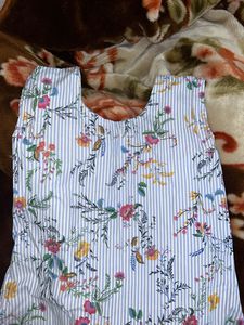 Multicoloured Kurta With Flower Embroidery💐