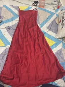 Elegant Red Maxi Dress