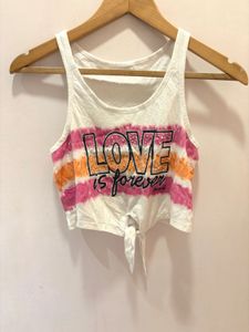 Justice Tie-Front Tank