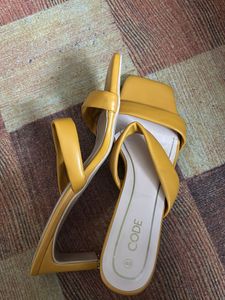 Brand New Mustard Heels