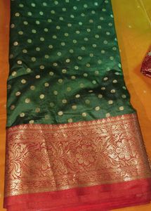 Green & Gold Banarasi Saree