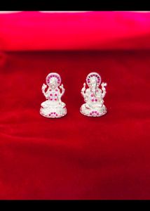 Laxmi Ganesh Murti Pure Silver