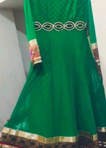 Green Embroidered Kurta Set