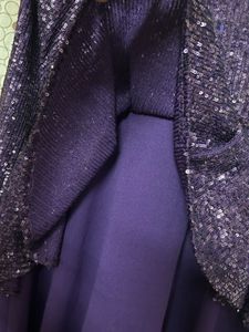 Sparkly Purple Peplum Dress