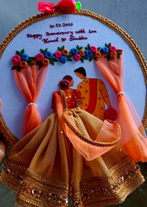 Wedding Anniversary Hoop Art