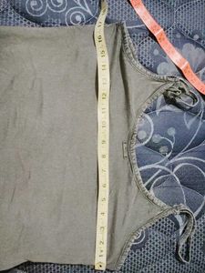 Simple Gray Dresswith Adjustable Strap Not Used