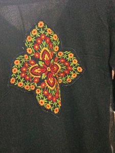 Black And Red Kurta