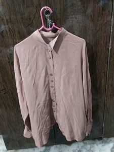 Women's Baggy Style Casual Plain Shirt (Siz