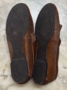 Zara Hair On Leather Loafers, New With Tags