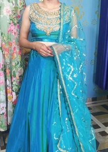 Elegant Teal Lehenga Choli Set
