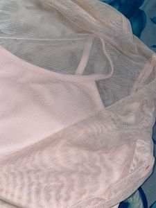 Pink Mesh Top