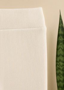 White wide leg pants