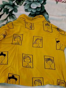 Yellow Printed Shirt