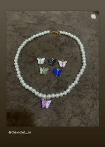 Pearl Butterfly Necklace