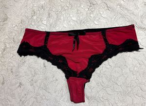 Beautiful Red & Black Lace Panty
