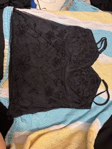 Black Embellished Top
