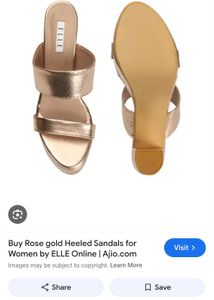 Elle Womens Rose Gold Heels