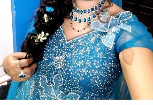 Blue Embellished Ethnic Gown