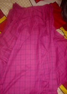 Magenta Plaid Kurta