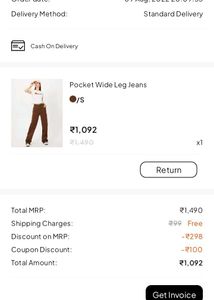 Urbanic Brown Cargo Pants