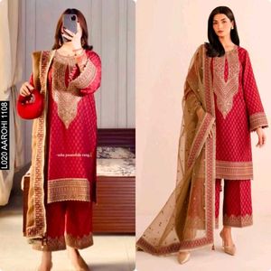 Chinon Silk Kurta Plazo Set😍❤️