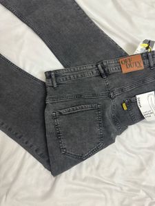 Grey Flare Jeans