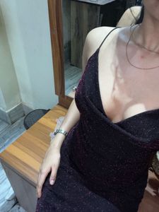 H&amp;M GLITTERY/SHIMMER BODYCOM DRESS