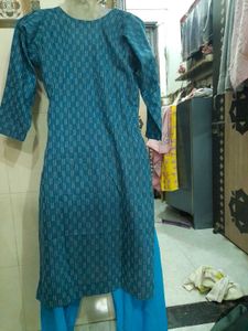 Blue Printed Kurta