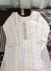 Striped Pastel Kurta
