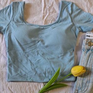 Backless Padded Crop Top