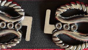 Black Stretchable Broad Belt With Fancy  Buckle