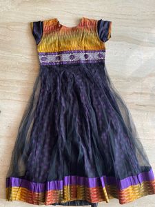 Anarkali top with Net shawl