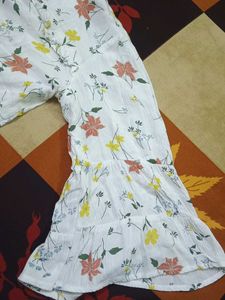 A Flowy White Floral Top
