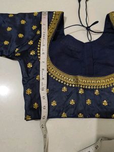 Navy Blue Designer Blouse
