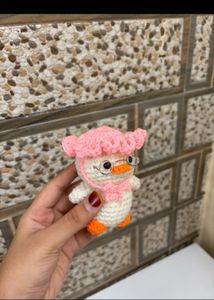 Crocheted Duck with Glasses