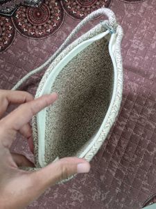 Natural Jute Basket Sling Bag